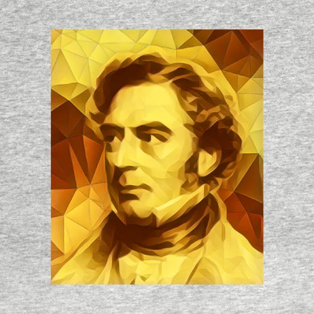 Robert Stephenson Golden Portrait | Robert Stephenson Artwork 9 by JustLit